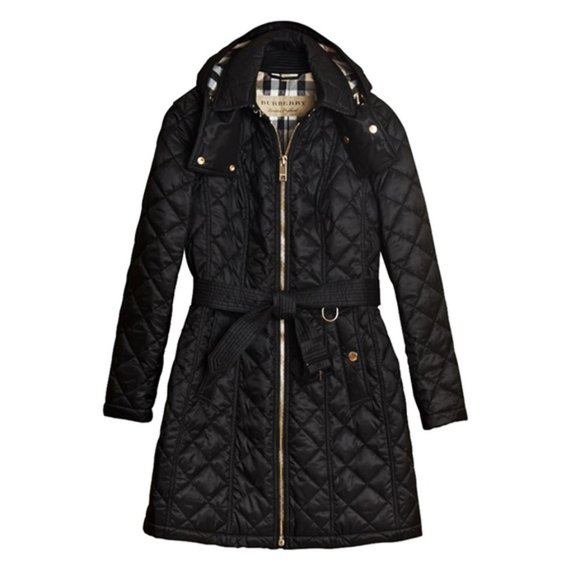 Burberry Jackets & Blazers - Burberry Baughton Quilted Nova Check Lined Coat